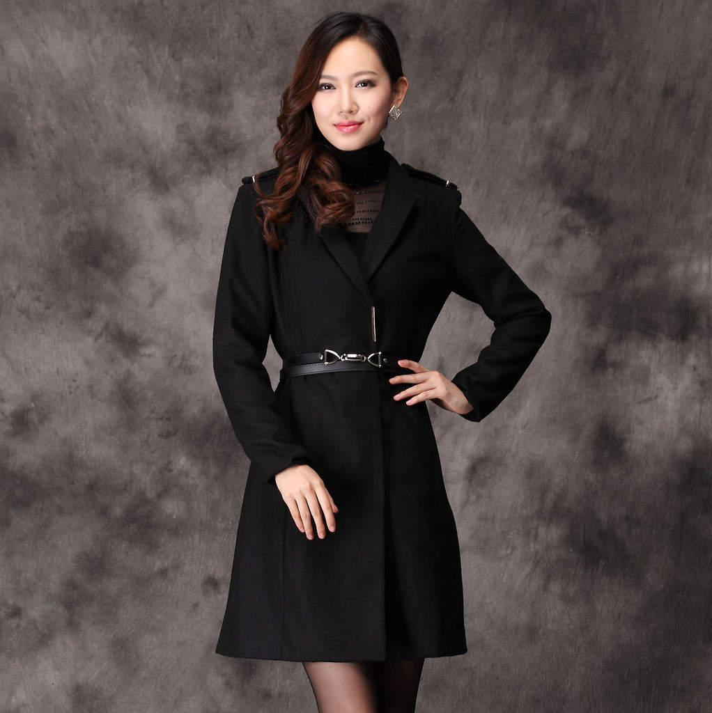 2012 women's woolen trench outerwear