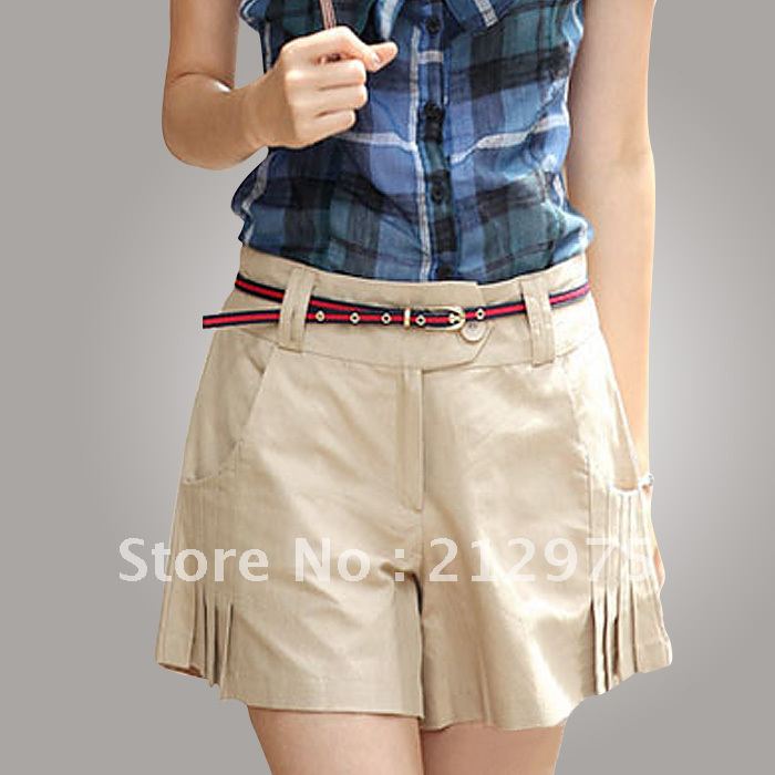 2012 Women Shorts All-match Women Shirt Pants Mid Waist Plus Size Retail&Wholesale Free Shipping
