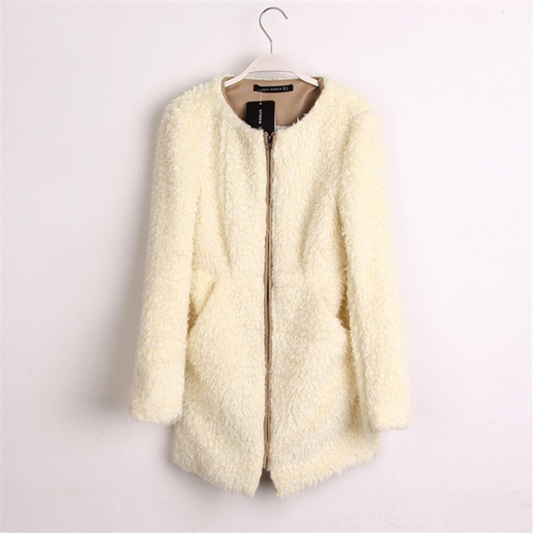 2012 Women winter in Europe and America, the new lamb plush wool Nepalese women and long sections thicker coat windbreaker jacke