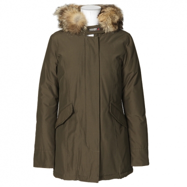 2012 woolrich down coat luxury large fur collar Women medium-long outerwear women's