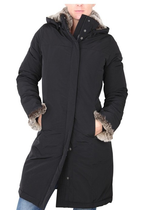 2012 woolrich female slim long design down coat down large fur collar outerwear winter thickening