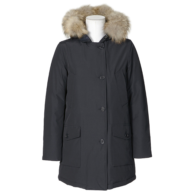 2012 woolrich medium-long down coat large fur collar women's down winter outerwear medium-long