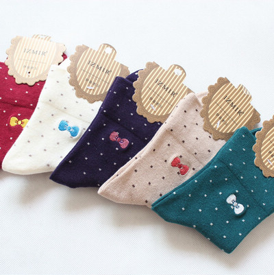 2012 XMAS WOMAN SOTCK WITH  100% cotton spring and autumn knee-high socks 10PCS MIXED SALE