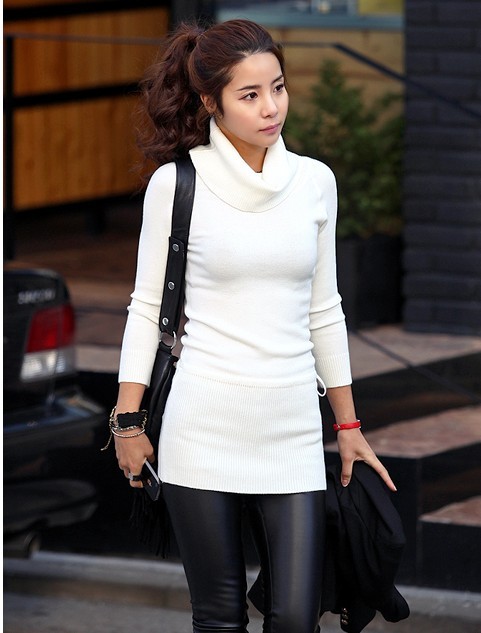2012High Quality,Fashion Women Cotton Sweaters,Personality Flavor long Sleeve design Pullovers sweater,Two Color,Free Shipping