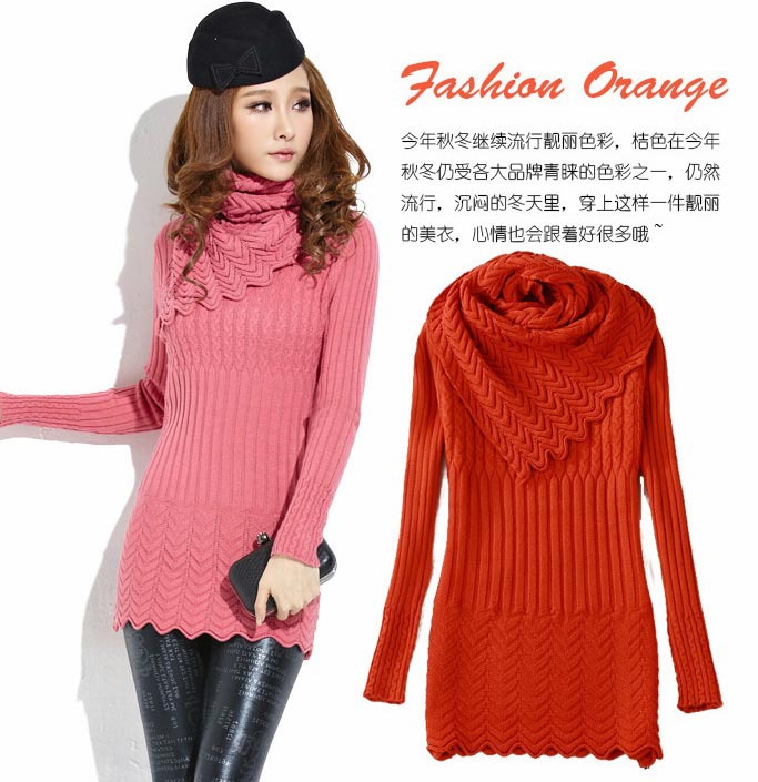 2012Hot!New autumn&winter free size fashion long women sweater skirts clothing slim knitwear dress