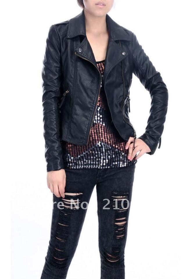 2012ladies locomotive washed pu short coat