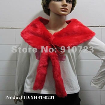 2012New Free shipping women ladies New fashion faux fur coat bridal wraps shawl ivory wedding jacket gown cape accessories