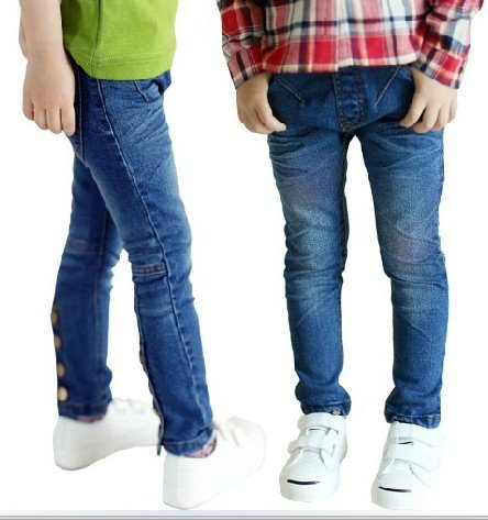 2012NEW!! Free shipping zaraaa style girls fashion trousers children jeans cartoon  pp pants