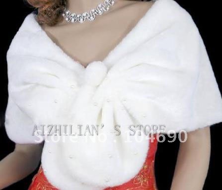 2012New sexy Bridal white wool shawls wedding dress fittings warm shawl