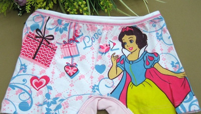 2012two colors Cartoon briefs / Princess four angle underpants / Baby Bobbi shorts/baby underwear, free shipping/y123