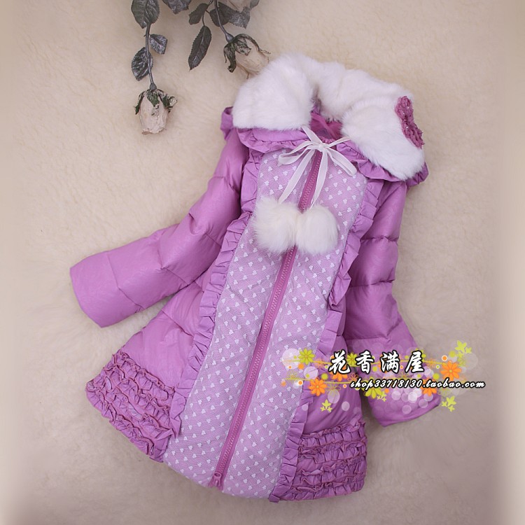 2012winter thick coat  kids clothings  childrens' down coat