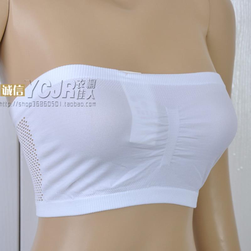 2013 100% cotton basic underwear lace decoration spaghetti strap slim tube top bra cutout tube top