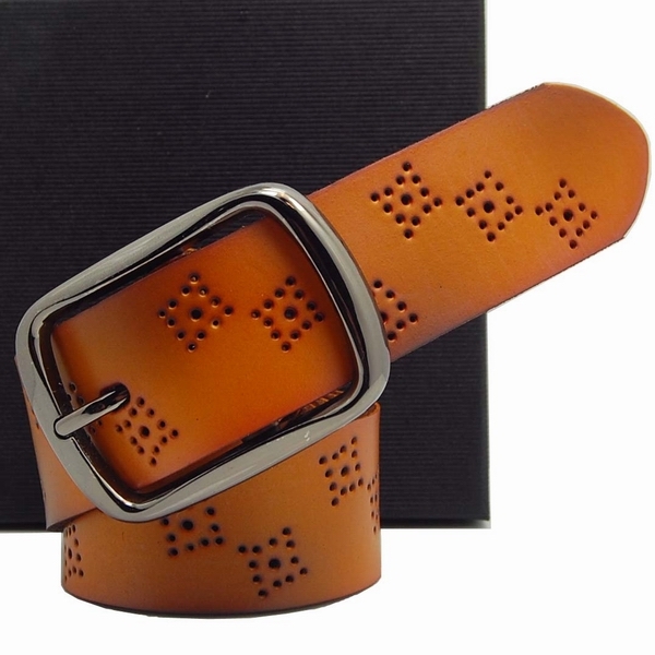 2013 all-match fashion cutout women's strap genuine cowhide leather belt Women casual