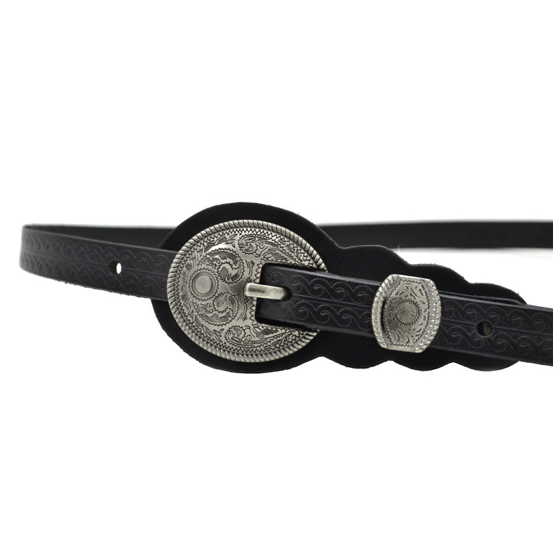 2013 all-match vintage royal carved women's strap female genuine leather belt strap np