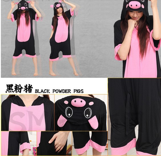 2013 Animal Costume Unisex pig Costume Kigurumi Anime Hoodies Pajamas Pyjamas Onesie Sleepwear Free Shipping