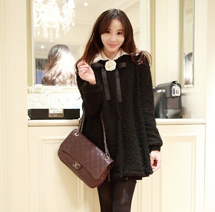 2013 asuka female camellia collar wadded jacket thickening outerwear