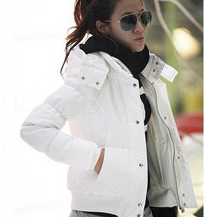 2013 autumn and winter slim short design wadded jacket cotton-padded jacket thickening thermal puff sleeve outerwear female