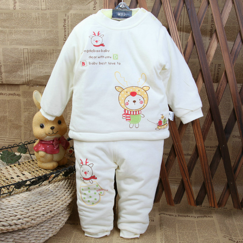 2013 autumn and winter thickening set child antarctic cotton thickening thermal underwear male set y1448