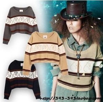 2013 autumn and winter women 537838 all-match bear short design sweater outerwear