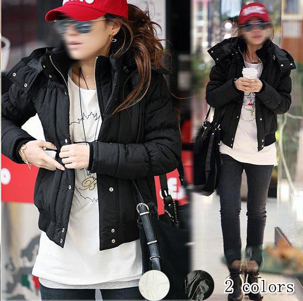 2013 autumn and winter women h1508 casual shiny hooded wadded jacket cotton-padded jacket cotton-padded jacket outerwear