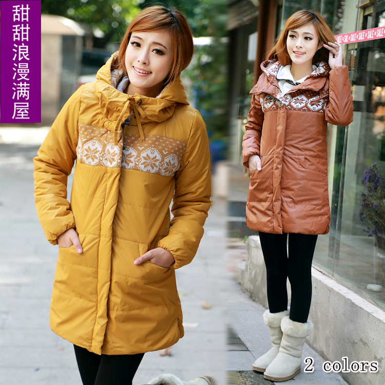 2013 autumn and winter women sweet 898032 thickening slim hooded wadded jacket cotton-padded jacket outerwear