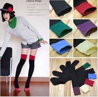 2013 autumn and winter women two-color g11 female stockings socks