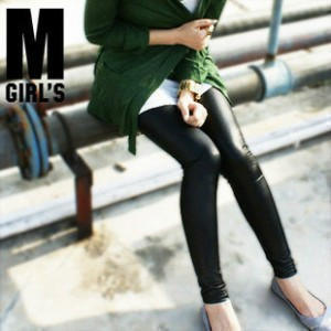 2013 autumn dull faux leather pants black high waist glossy faux leather legging female thin ankle length trousers