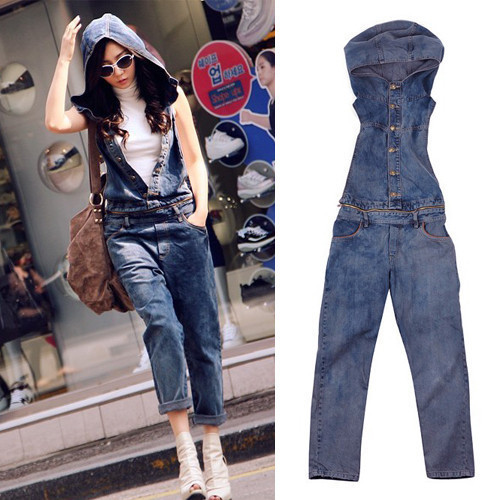 2013 autumn new arrival plus size jeans jumpsuit bib pants trousers female women's, free shipping