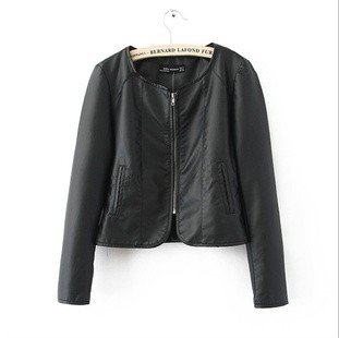 2013 Autumn new leather jacket Locomotive Slim Jacket Stand-up collar PU leather zipper leather coat free shipping