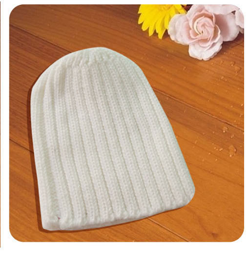 2013 Autumn Winter Knitting Wool white leisure hat/knitted cap/Men Beanie Hats , Free Shipping