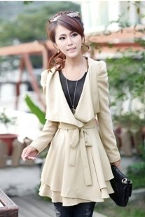 2013 autumn women's medium-long slim overcoat women's trench ol fashion elegant female outerwear