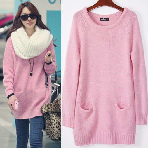 2013 autumn women's new arrival 026036 madden trend of the long-sleeve sweater dress high quality