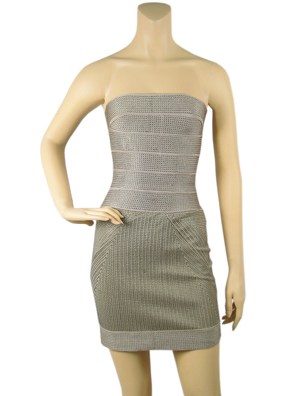 2013 best quality Kim Kardashian Gold Strapless Dress  bandage cerebrity dress form prom dress HL