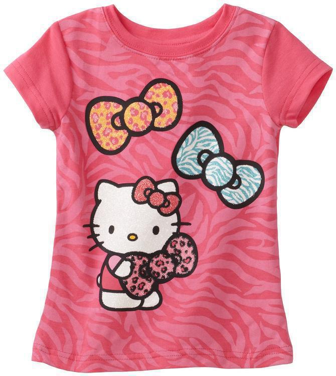 2013 Best Selling Children Kids Clothing Hello Kitty T shirt Girls Summer Wear HOT 10 pcsa lot
