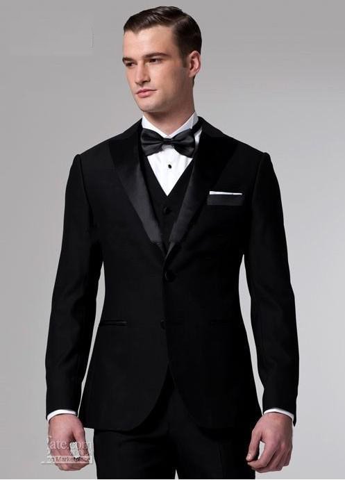 2013 Best Selling - Custom Made -- Men's Suits Groom Tuxedo Prom Clothing <jacket+pants+vest>A 4