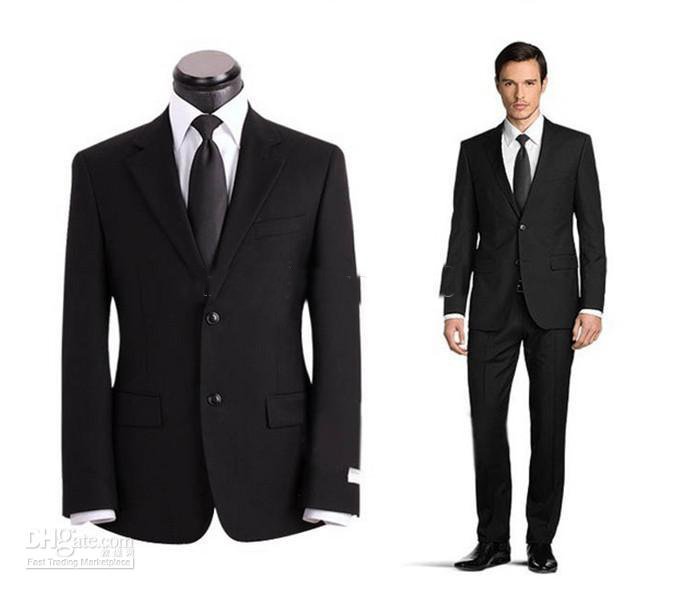 2013 Best Selling Factory 2 buttons black wedding men's suits/party/business casual suits/clothing/custom/ M0411001