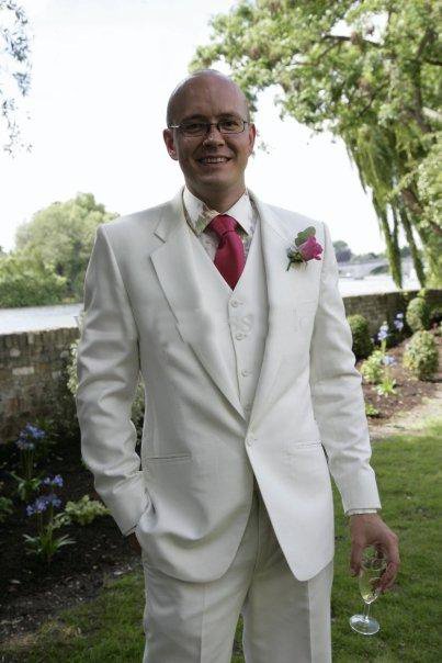 2013 Best Selling Handsome Fashion White Men's Wedding Suits (Jacket+Pants+Vest) Men's Formal Tuxedos