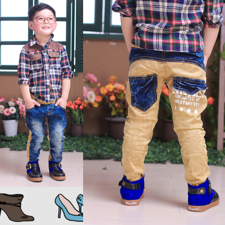 2013 boys and girls fashion Denim jeans Kids casual jeans&pants