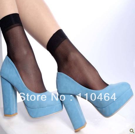 2013 Brand New Summer Thin Core Spun Silk Sock For Women Wear-Resisting 50 pcs/lot 2 Colors to Choose