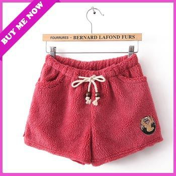 2013 Brand New Women Cute Soft Drawstring Short Pants Red navy Gray Free Shipping