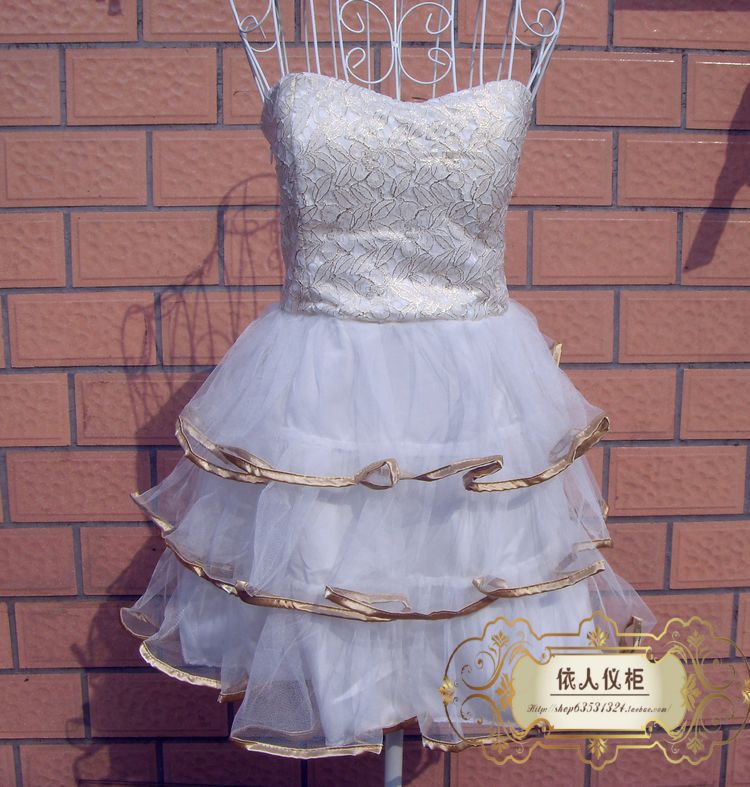 2013 cake princess bow dress  free shipping