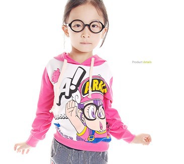 2013 cartoon mei red Allah budding printed pure cotton ring nut long sleeve guard coat free postage