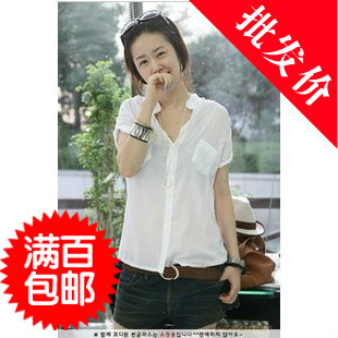 2013 casual elegant short-sleeve casual shirt women's clothes
