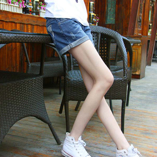 2013 casual shorts female denim shorts plus size mm single-shorts fashion all-match loose