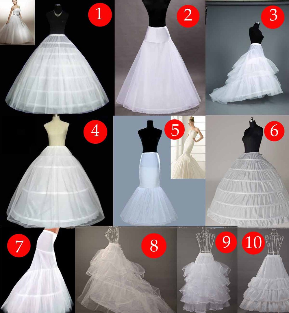 2013 Cheapest Petticoat underskirt for Brides Free Style Free Shipping