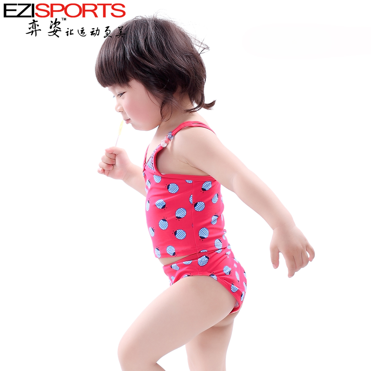 2013 Child hot spring swimwear female child split swimwear