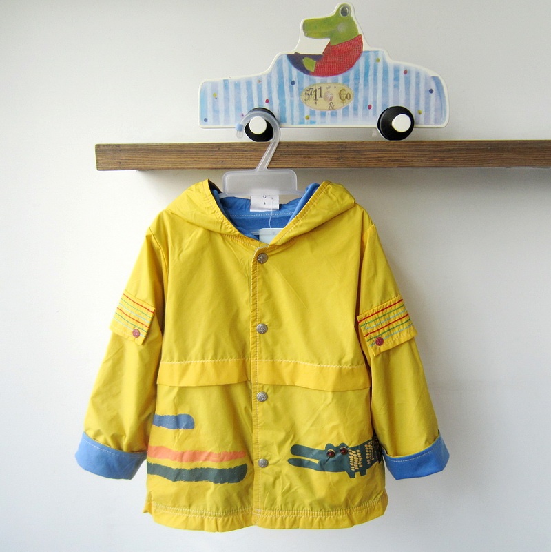 2013 children's clothing 100% cotton liner double layer trench male child outerwear waterproof windshield