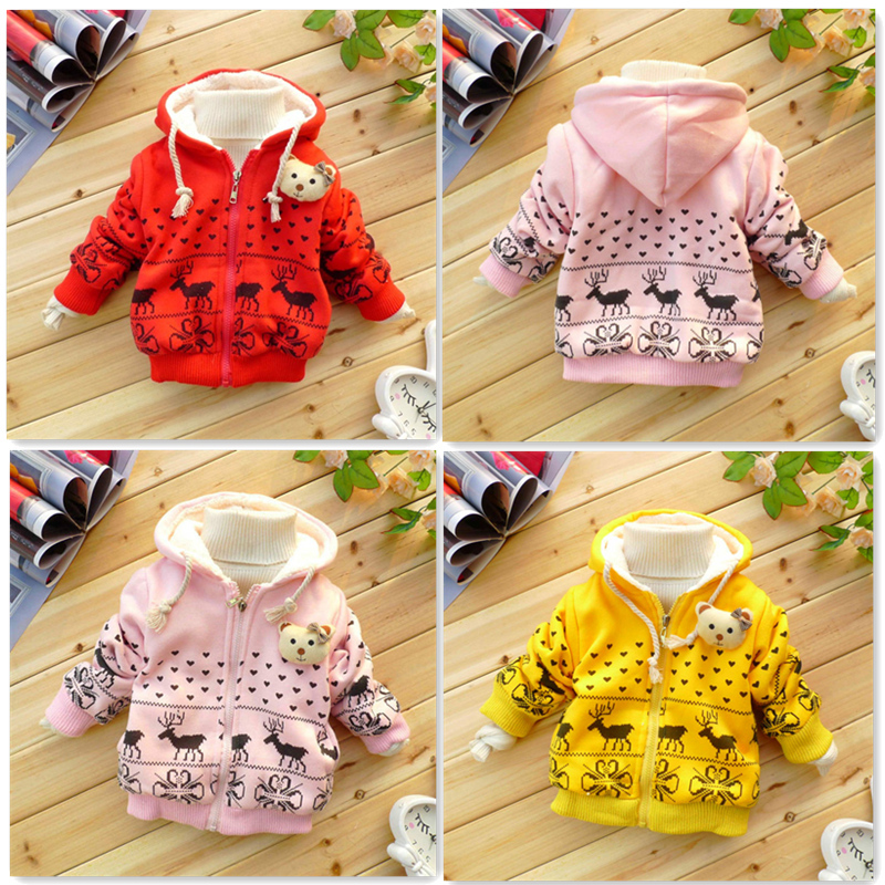 2013 children's spring and autumn clothing baby child female child berber fleece thickening wadded jacket cotton-padded jacket