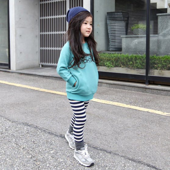 2013 children's spring and autumn clothing female child o-neck pullover sweatshirt t-shirt 3045