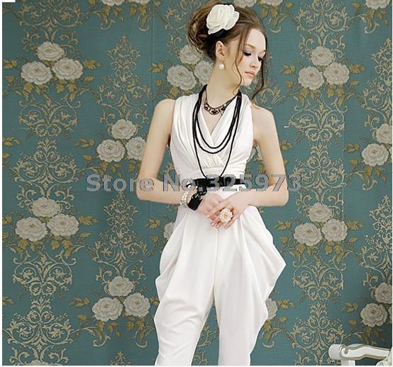 2013 chun xia hold fold high waist harlan vest conjoined twins trousers